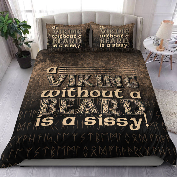 Viking Bedding Set A Viking Without a Beard Is A Sissy!