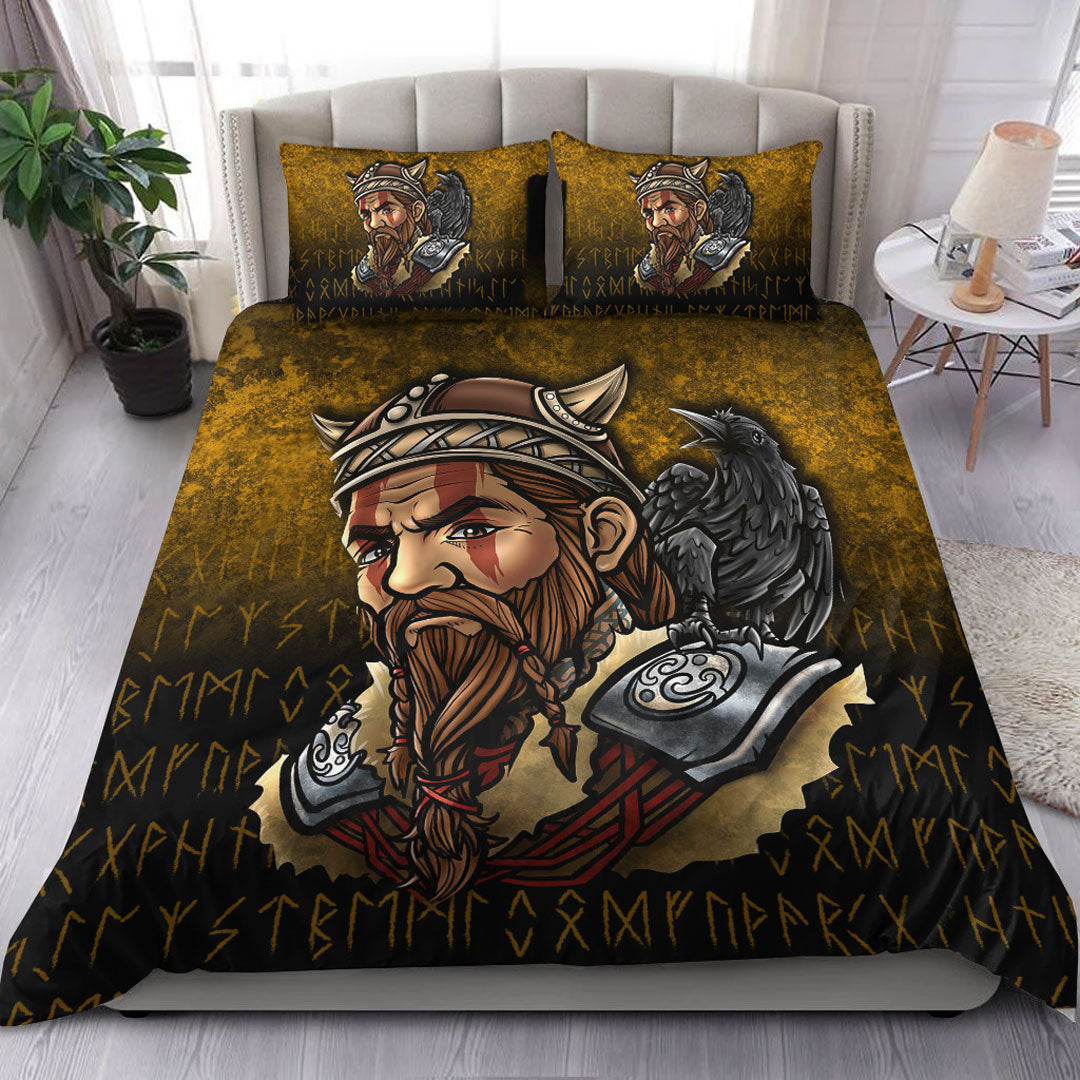 Viking Bedding Set Viking Warrior Odin Valhalla Raven