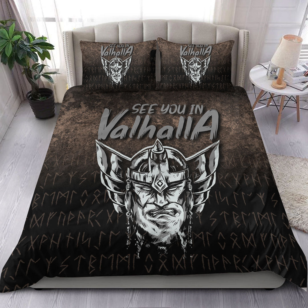 Viking Bedding Set See You In Valhalla Ver02