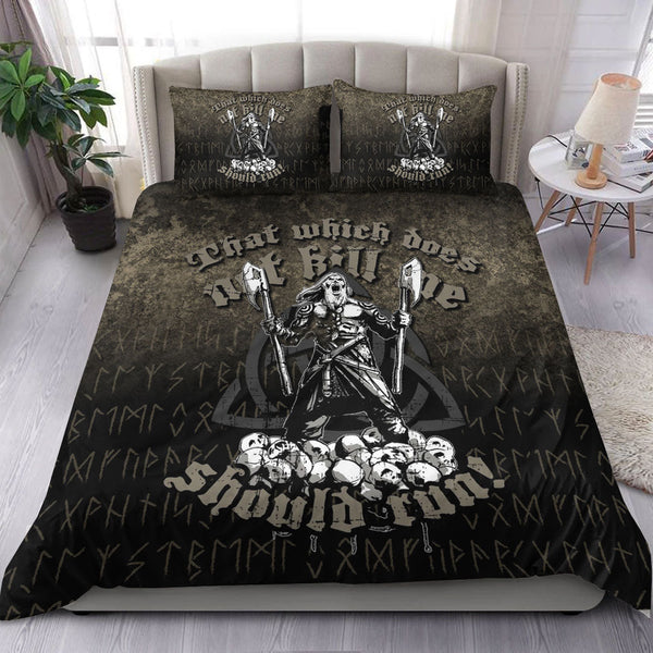 Viking Bedding Set That Which Does Not Kill Me Should Run Style Ver02