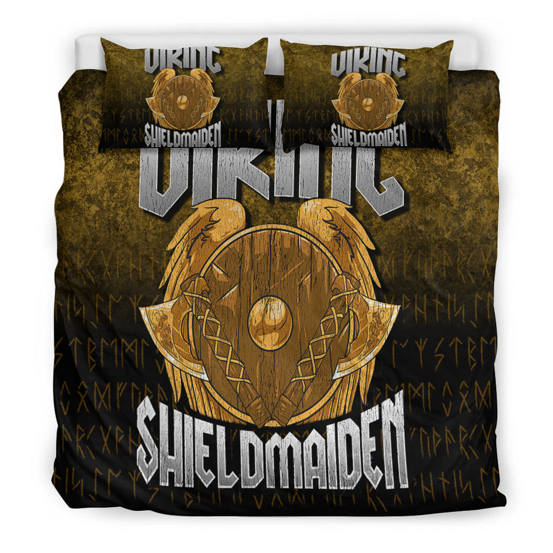 Viking Bedding Set Viking ShieldMaiden Ver02