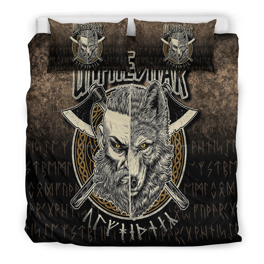 Viking Bedding Set Norse Viking Wolf Ulfhednar Pagan Warrior Ulfhedinn