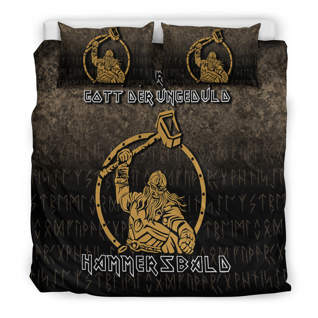 Viking Bedding Set The Nordic God Of Impatience Hammersbald