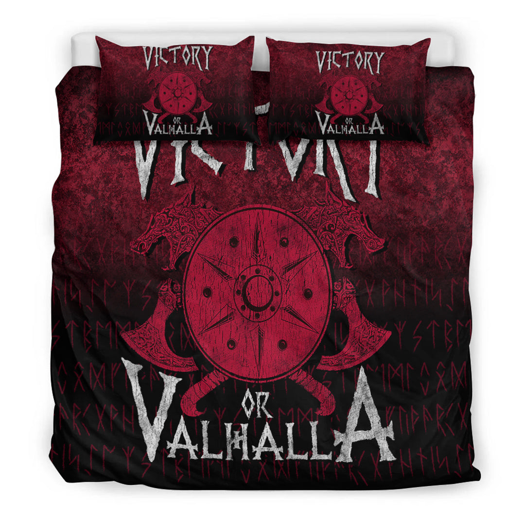 Viking Bedding Set Victory or Valhalla Ver01