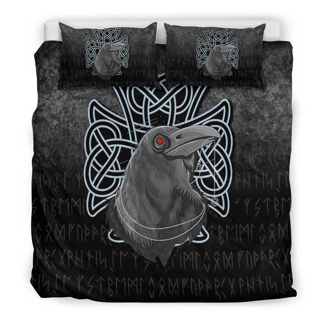 Viking Bedding Set Raven Viking Warrior Norse