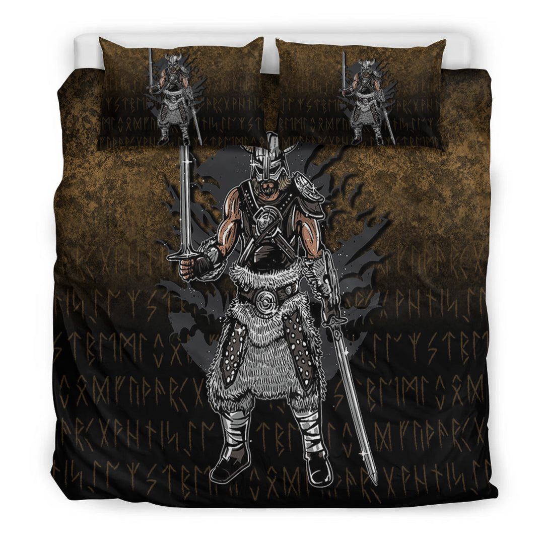 Viking Bedding Set Dark Style