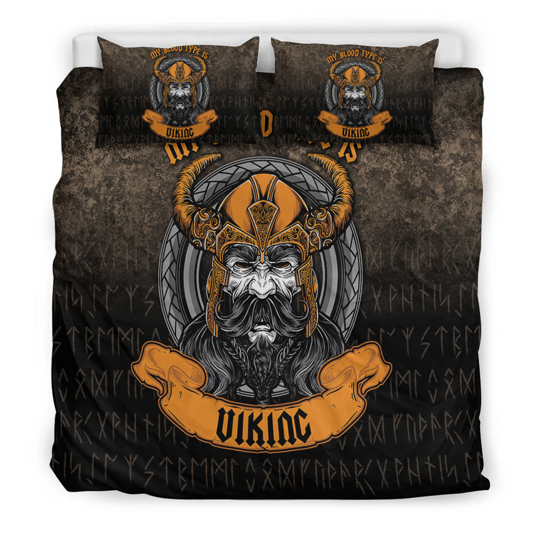 Viking Bedding Set My Blood Type is Viking