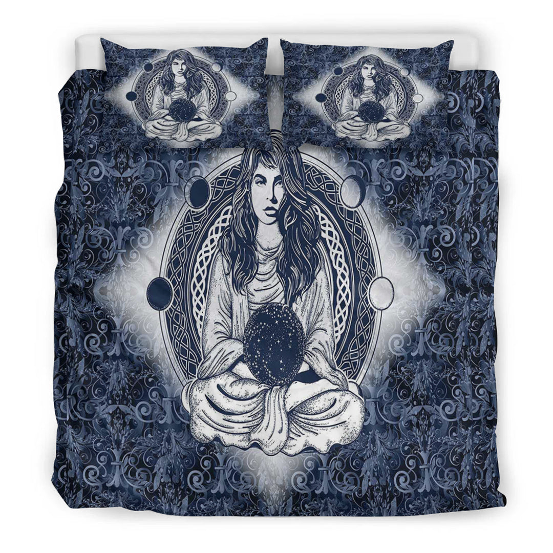 Viking Bedding Set Wicca Sorceress Celtic Tattoo