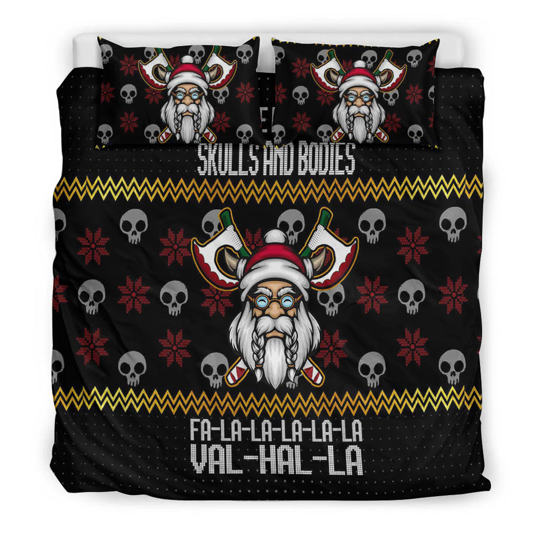 Viking Bedding Set Viking Santa In Valhalla Style Christmas