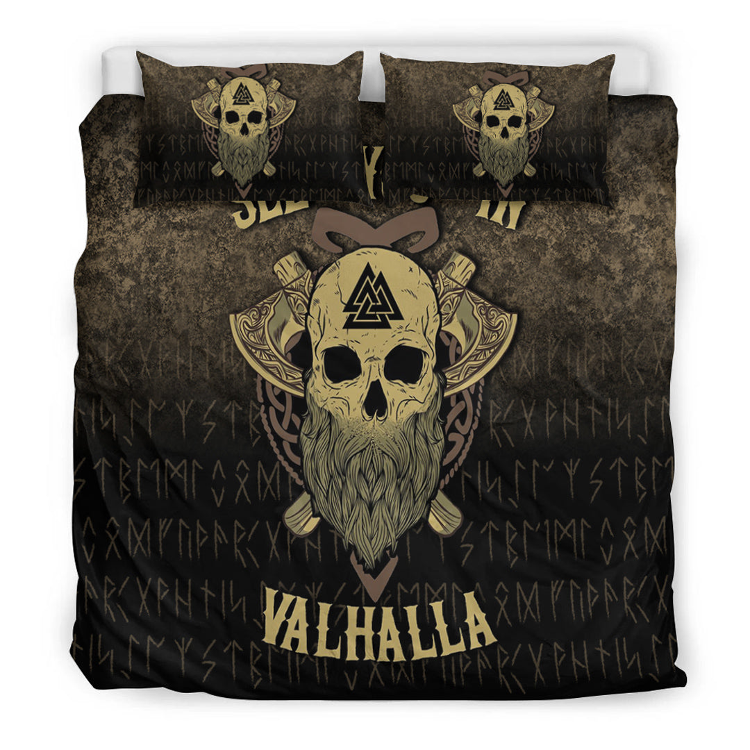 Viking Bedding Set See you in Valhalla