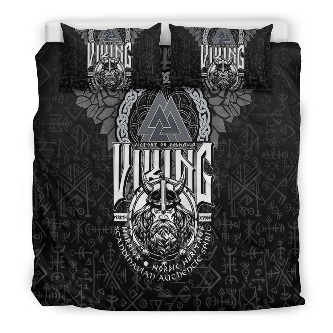 Viking Bedding Set Viking Warrior Valknut