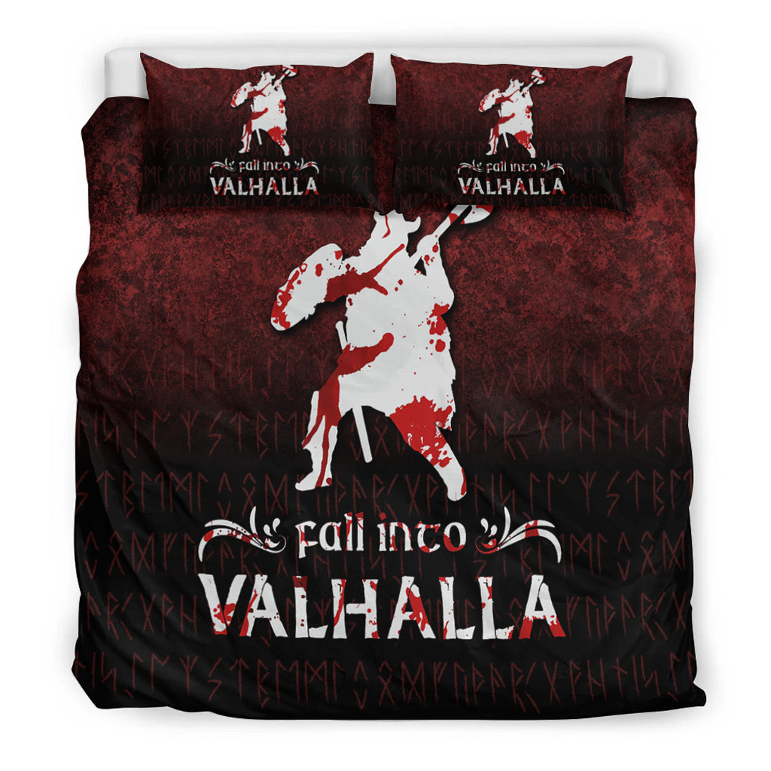 Viking Bedding Set Fall Into Valhalla