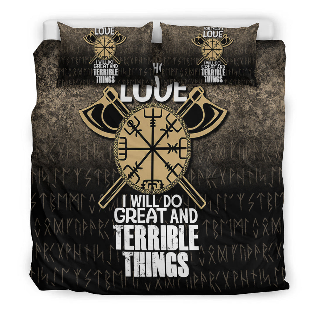 Viking Bedding Set For Those I Love I Will Do Great And Terrible Things