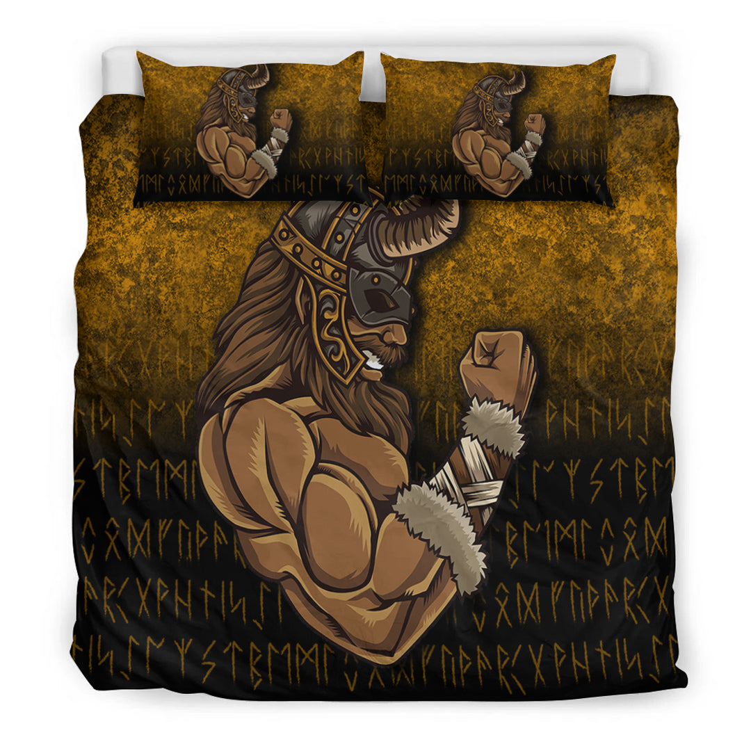 Viking Bedding Set Viking Warrior Muscles Power