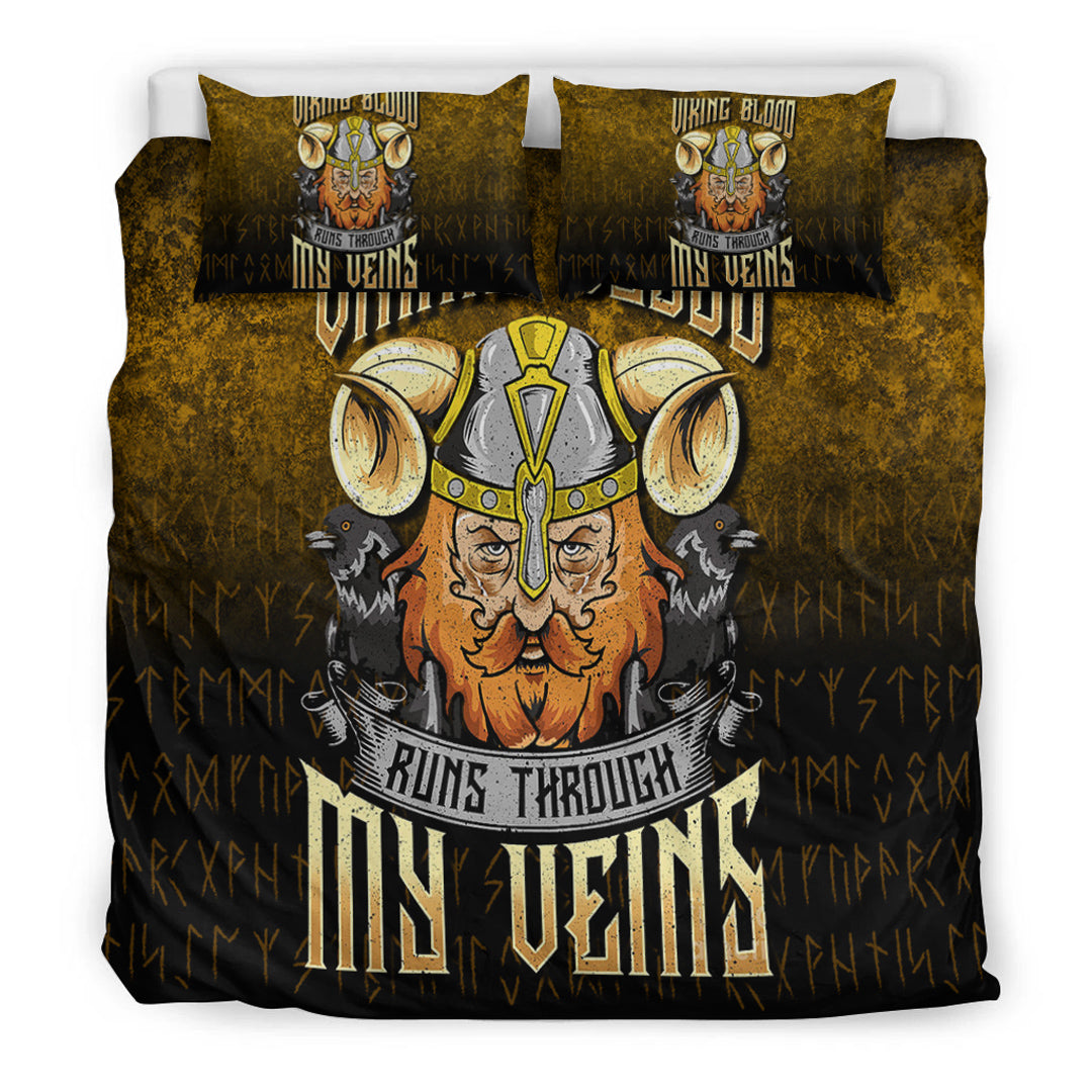 Viking Bedding Set Viking Blood Runs Through My Veins