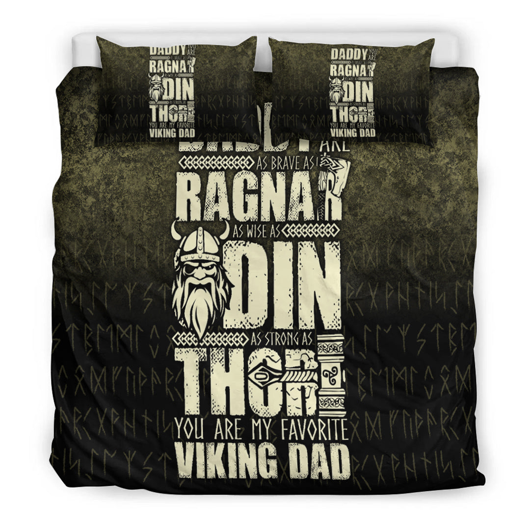 Viking Bedding Set Daddy You Are As Brave As Ragnar