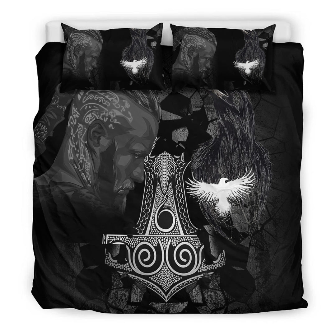 Viking Bedding Set Ragnar and Raven