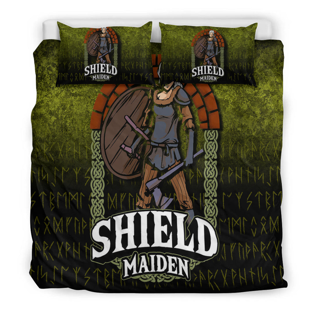 Viking Bedding Set Viking ShieldMaiden Ver01