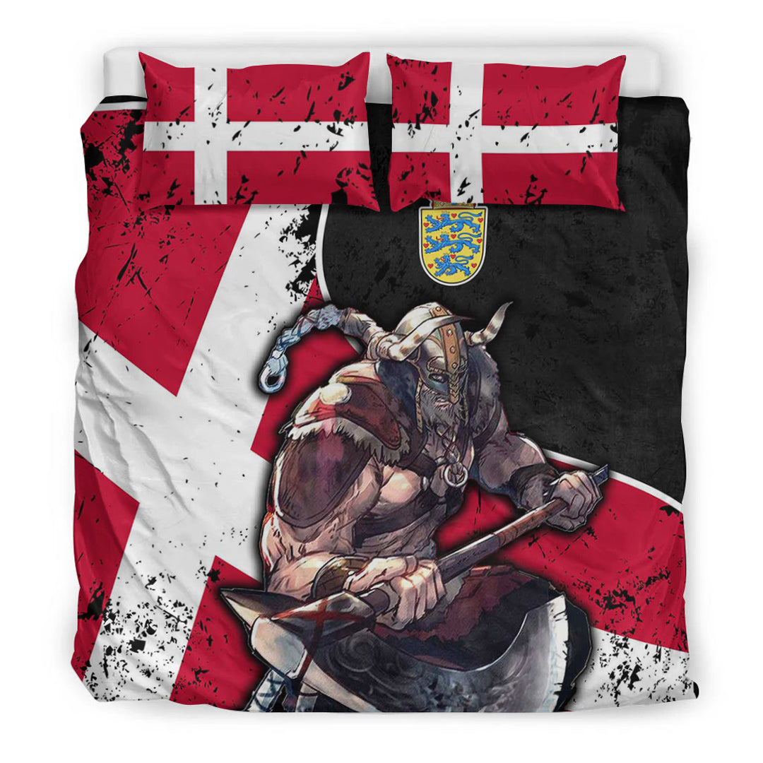 Viking Bedding Set Denmark Warrior Brush Style