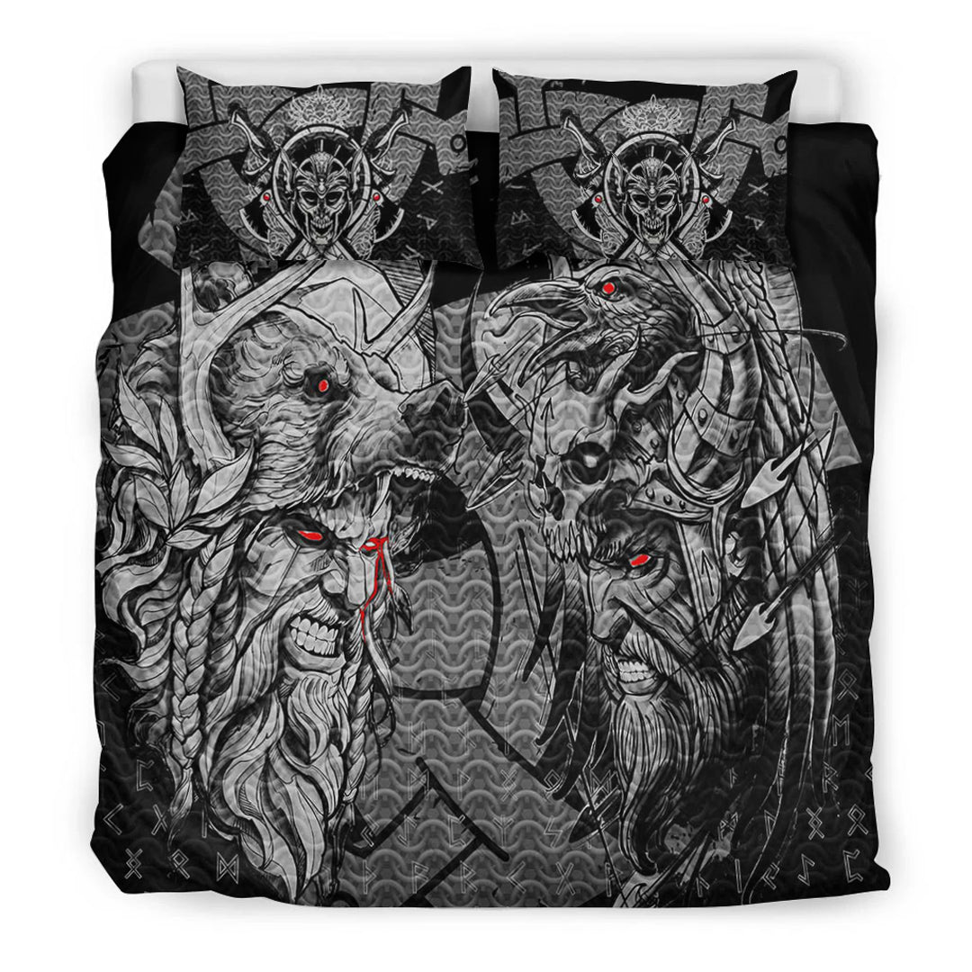 Viking Bedding Set Norse Warrior Berserker