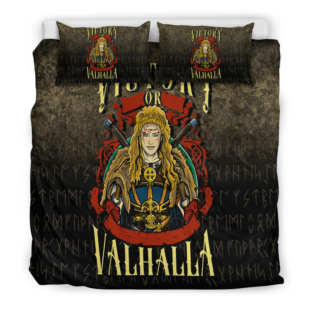 Viking Bedding Set Victory or Valhalla Ver04