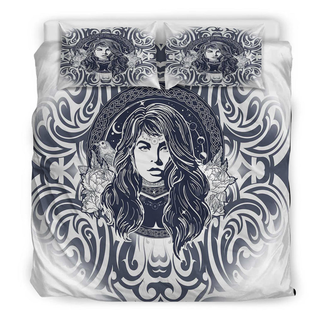 Viking Bedding Set Celtic Wicca Sorceress