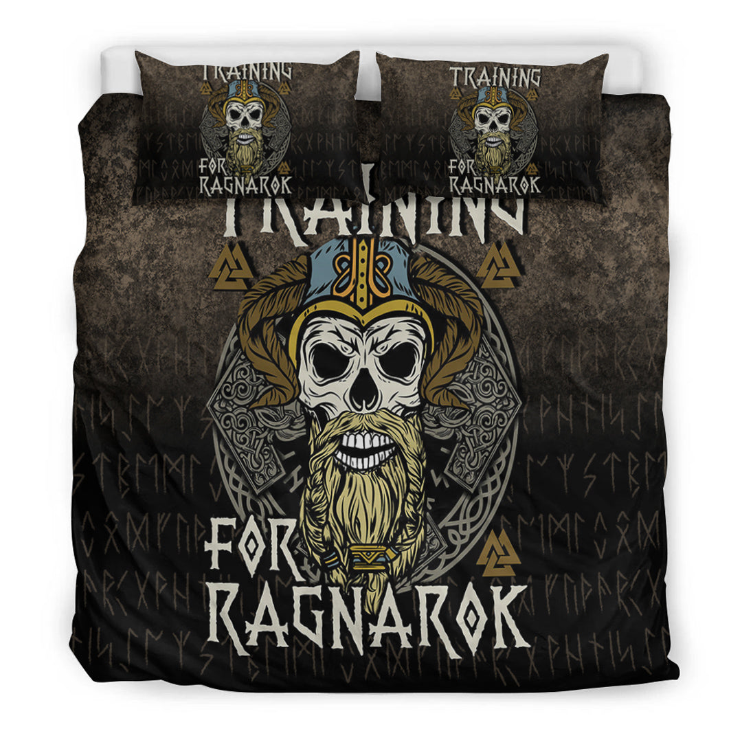 Viking Bedding Set Valknut Raven Style