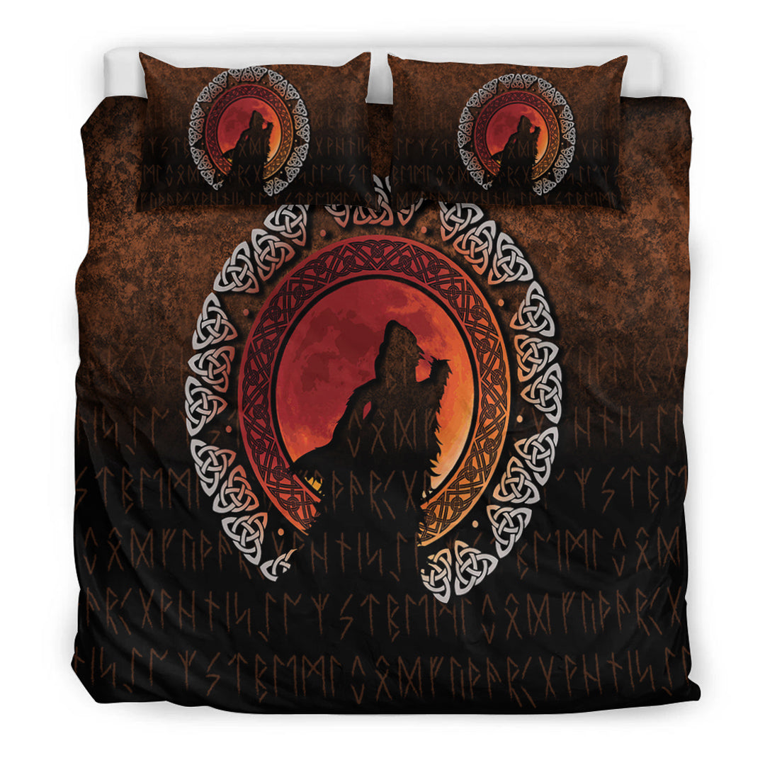 Viking Bedding Set Fenrir Norse Wolf Son of Loki