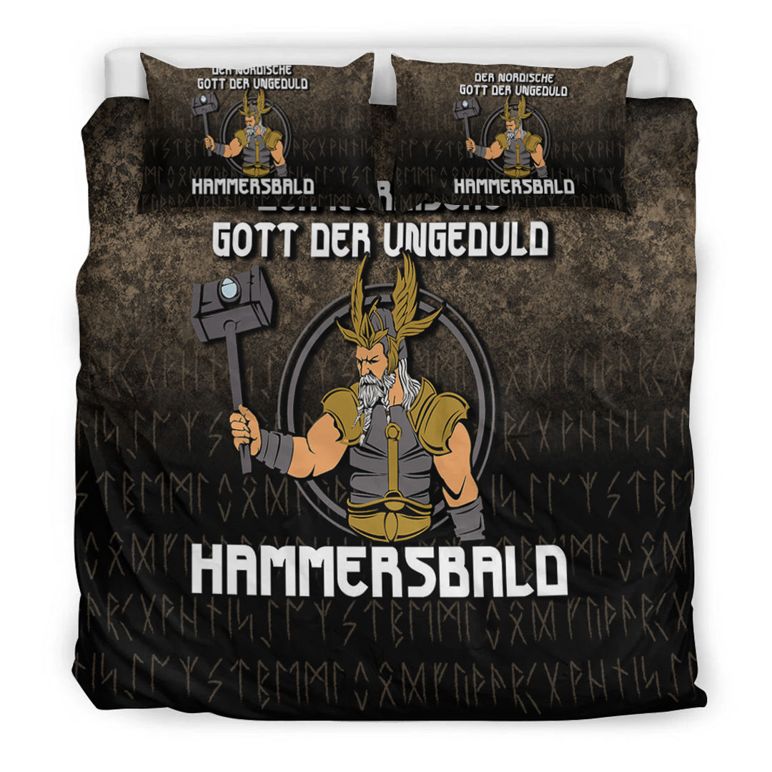 Viking Bedding Set Der Nordische Gott Der Ungeduld Hammersbald