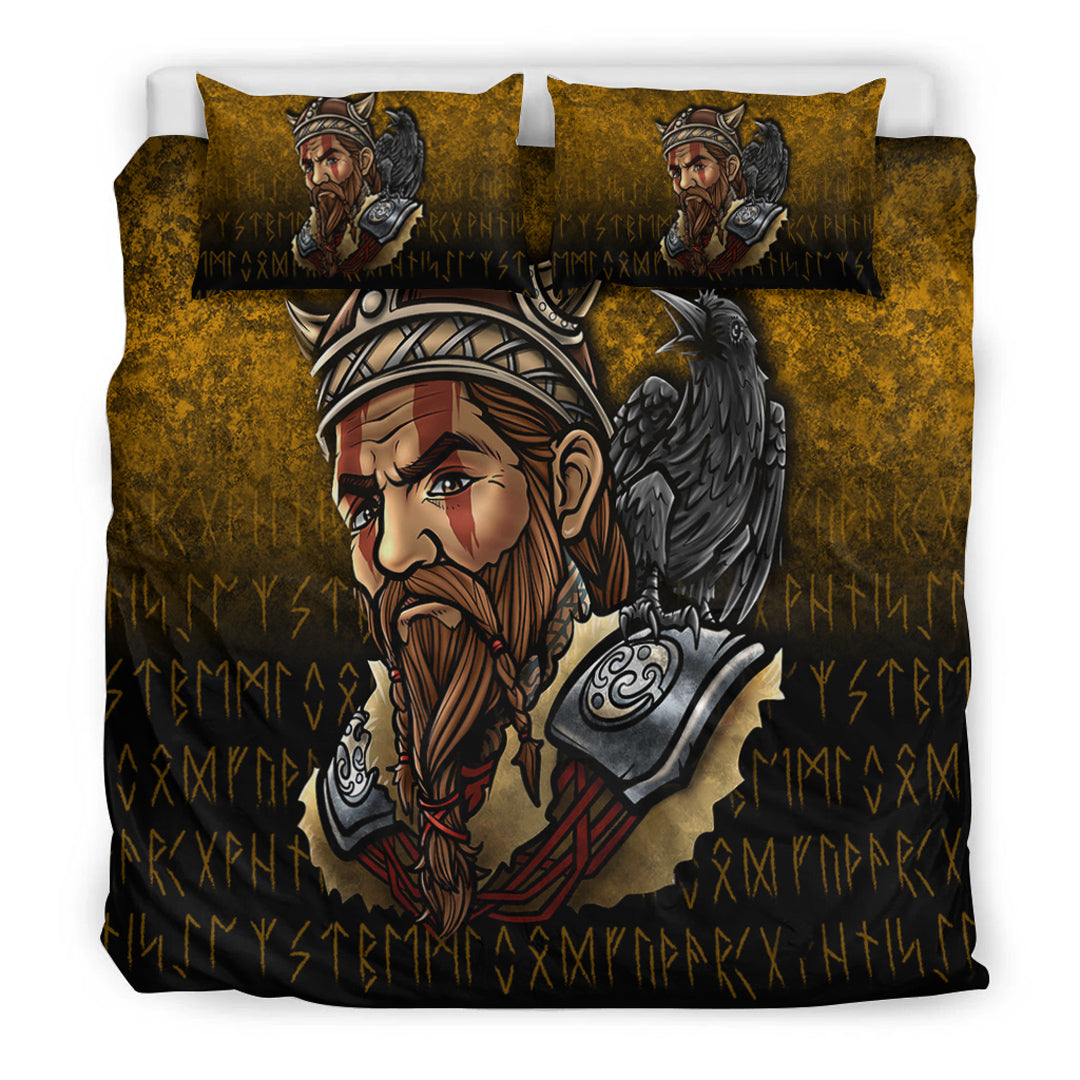 Viking Bedding Set Viking Warrior Odin Valhalla Raven