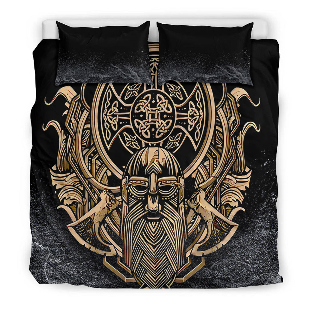 Viking Bedding Set Celtic Odin Axe Style