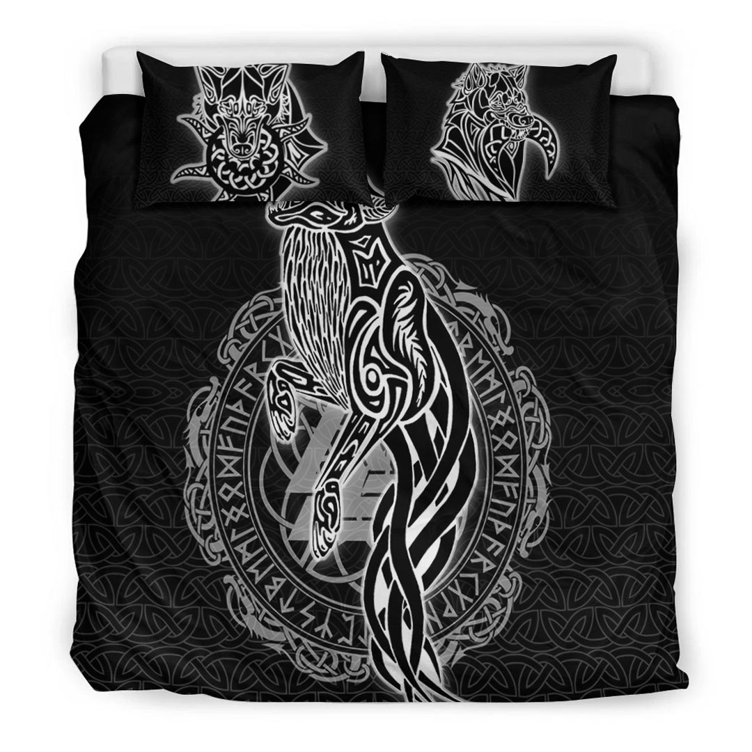 Viking Bedding Set Wolf Style