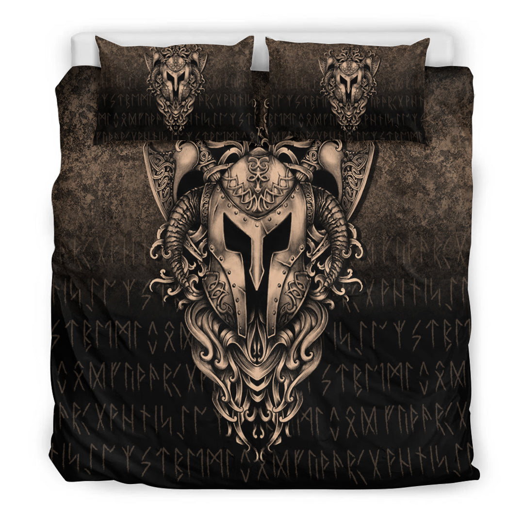 Viking Bedding Set The Armor Of Viking Gold Version