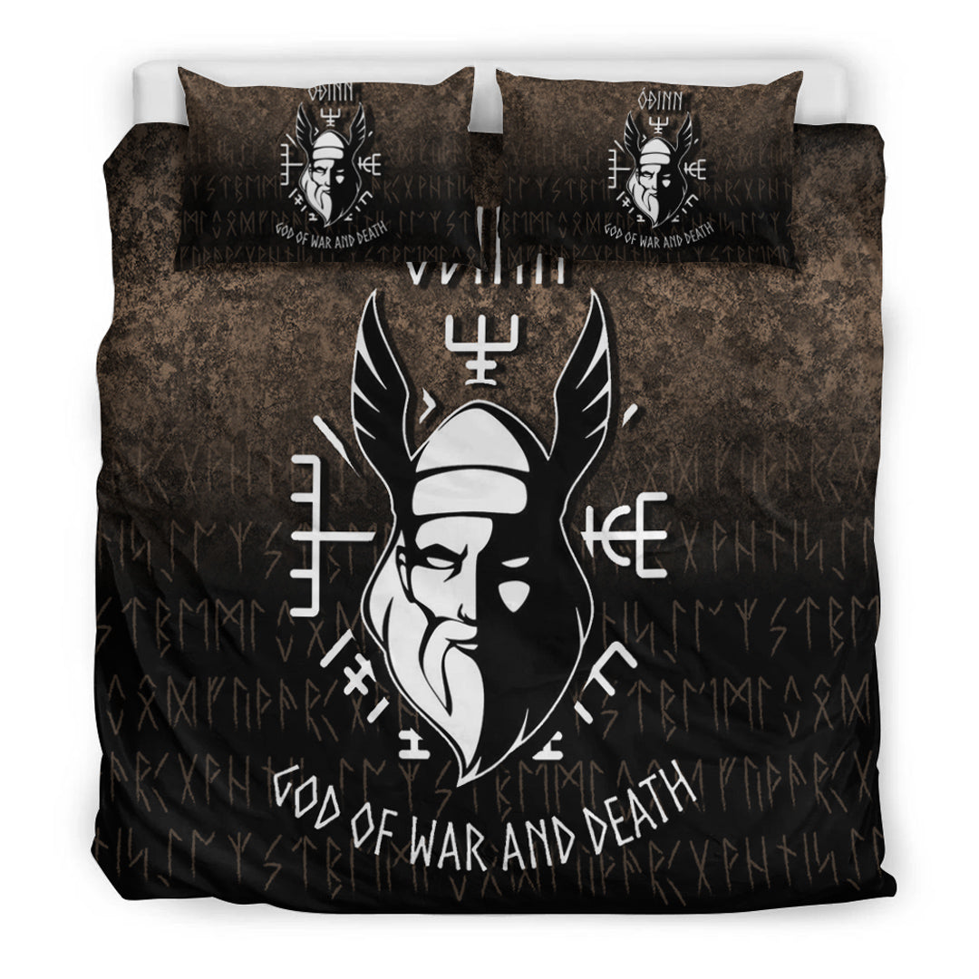 Viking Bedding Set Odin God Of War And Death