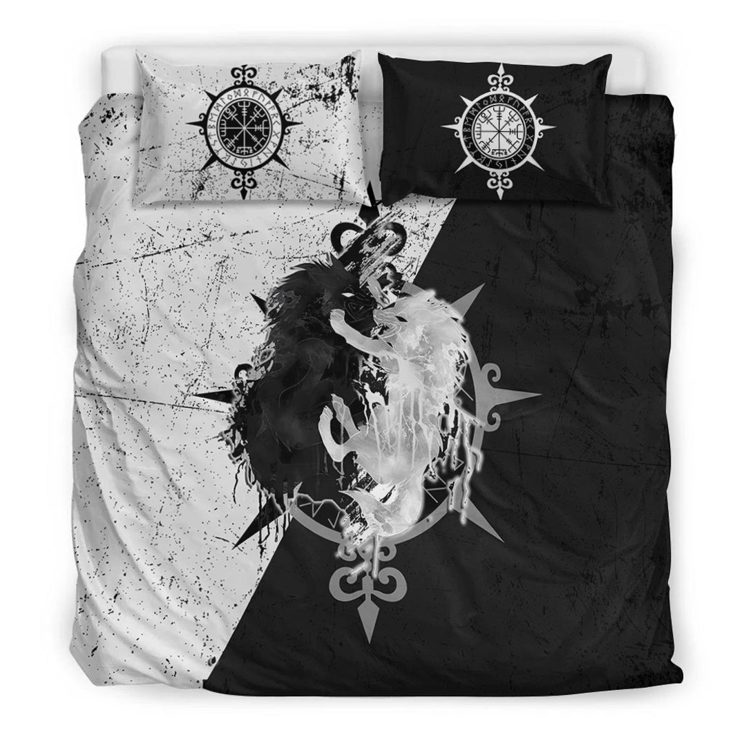 Viking Bedding Set Skoll and Hati Fighter HS