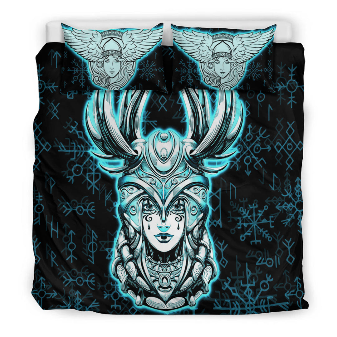 Viking Bedding Set Viking Valkyrie Turquoise