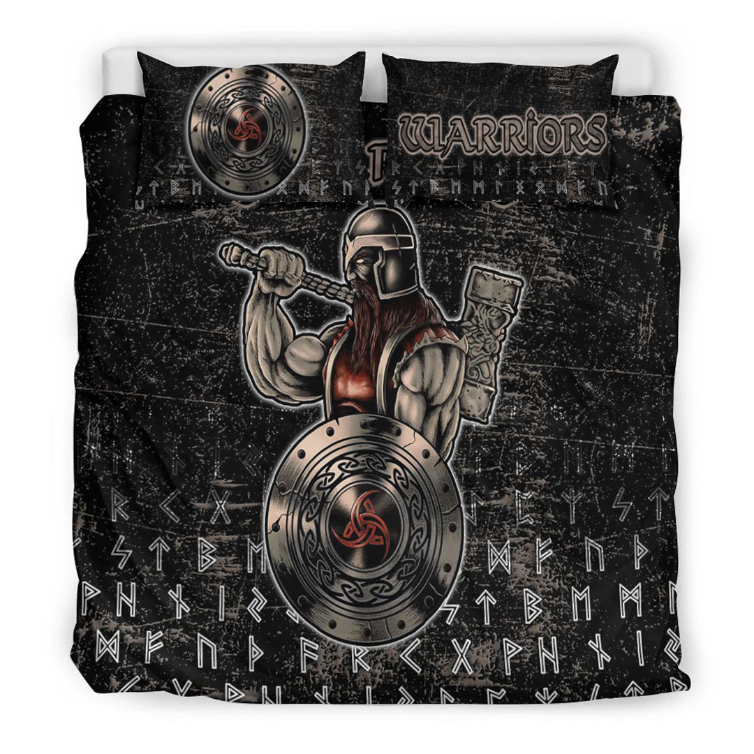 Viking Bedding Set Viking Warriros Brush Style