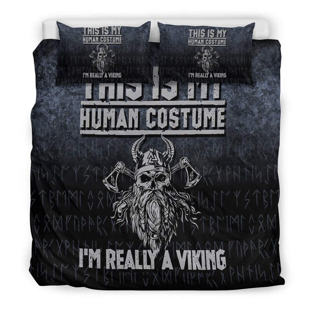 Viking Bedding Set This Is My Human Costume I'm Really A Viking