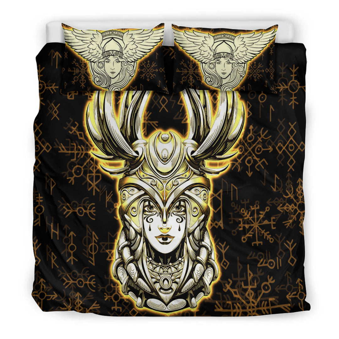 Viking Bedding Set Viking Valkyrie Gold