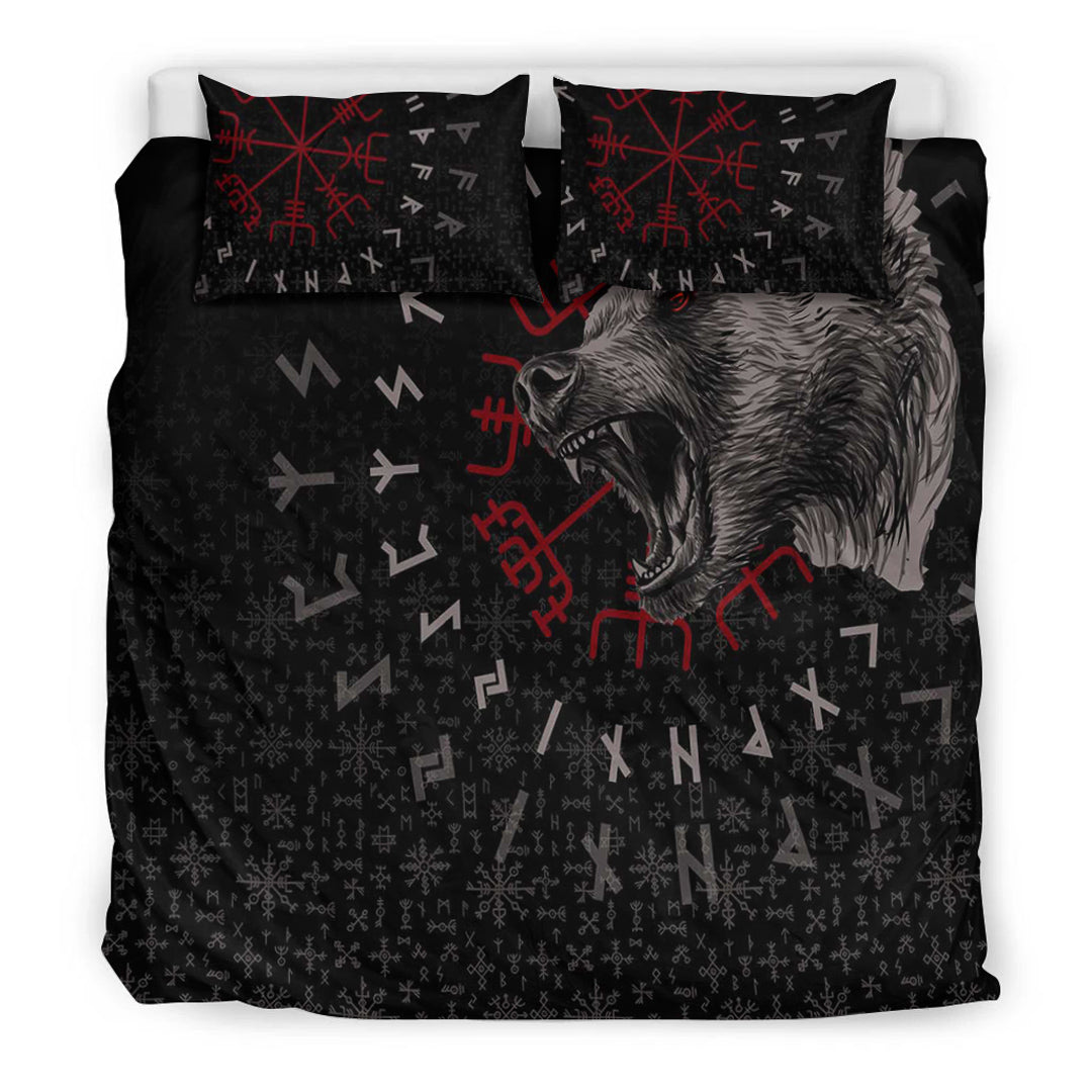 Viking Bedding Set Berserler Viking Bear