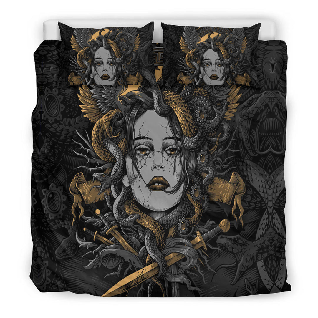 Viking Bedding Set Head Of Medusa