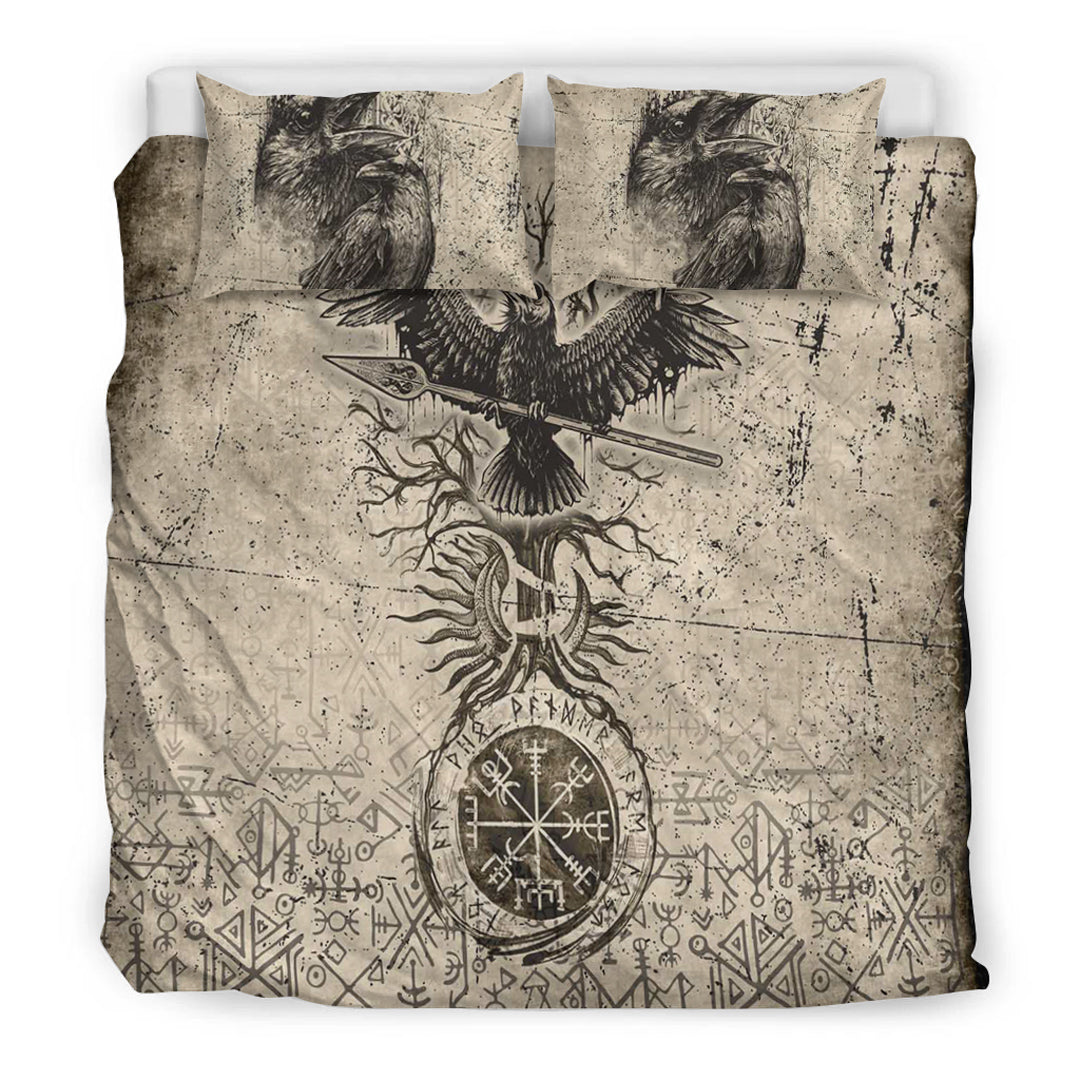 Viking Bedding Set Viking Raven Carry Spear of Odin Vintage