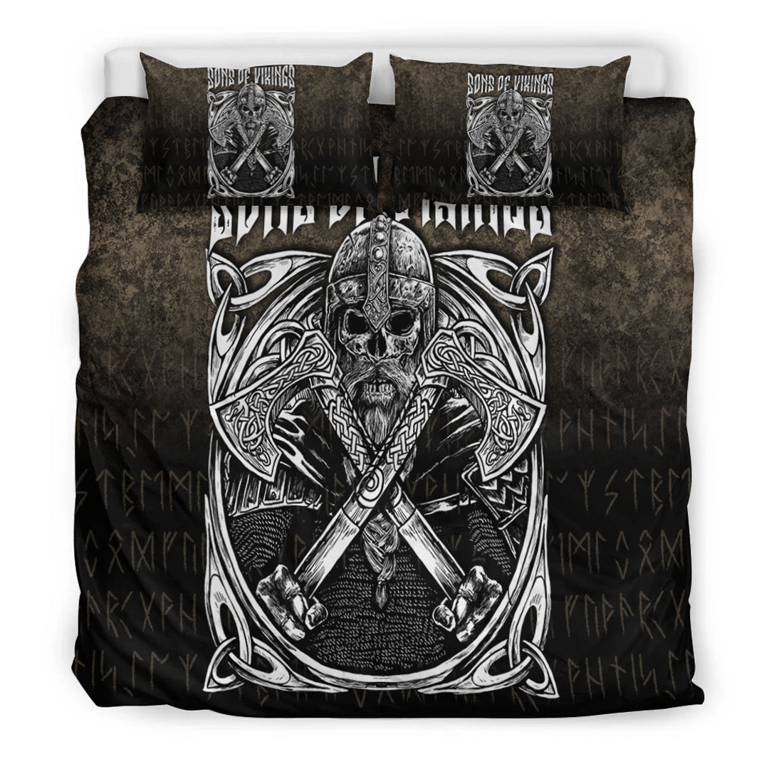 Viking Bedding Set Sons Of Odin Valhalla Style Ver04