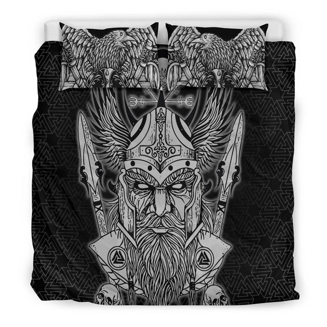 Viking Bedding Set Odin And Raven