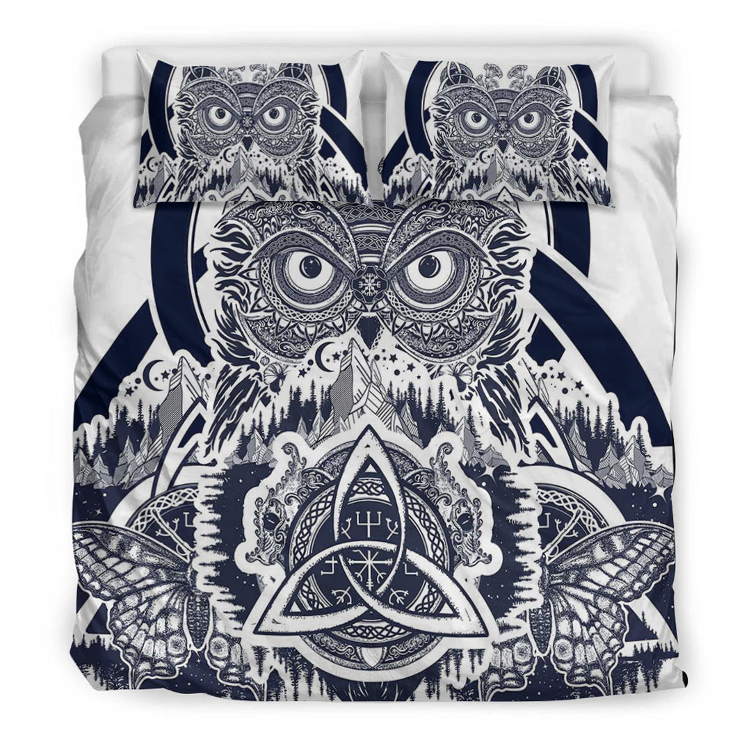 Viking Bedding Set Viking Owl Celtic