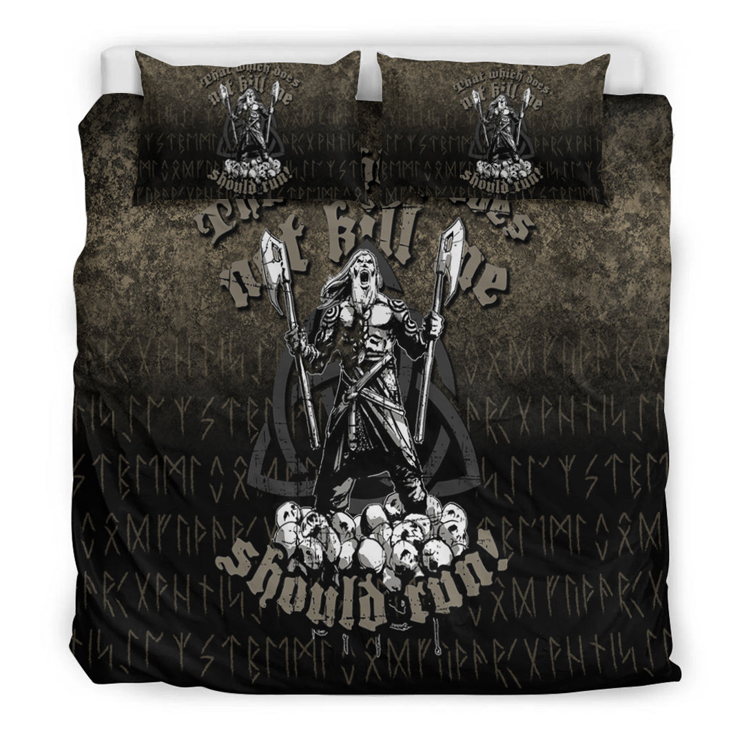 Viking Bedding Set That Which Does Not Kill Me Should Run Style Ver02