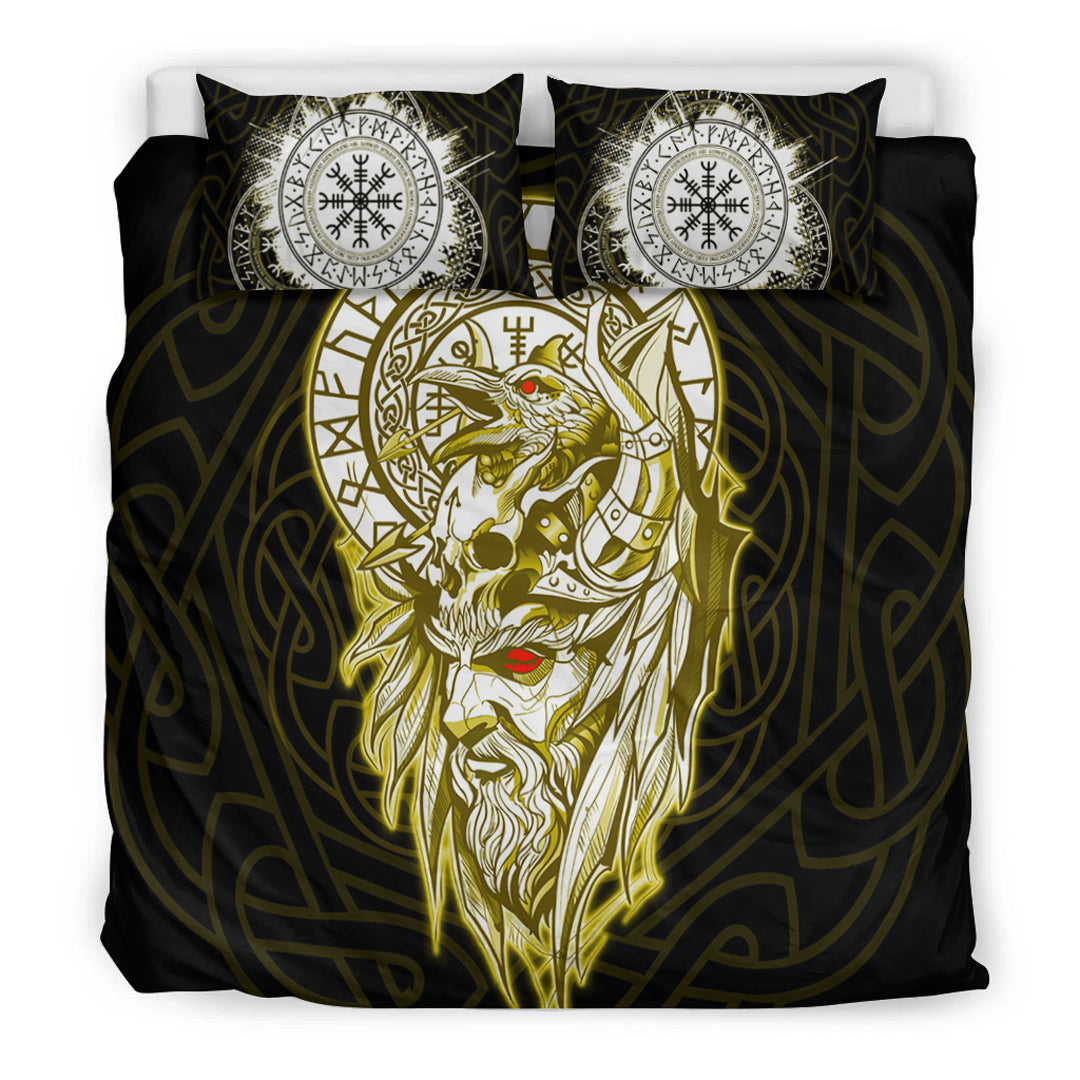 Viking Bedding Set Viking Odin Set Gold