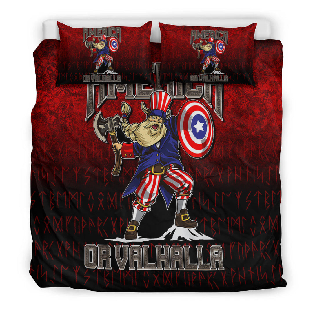 Viking Bedding Set America Or Valhalla Ver02