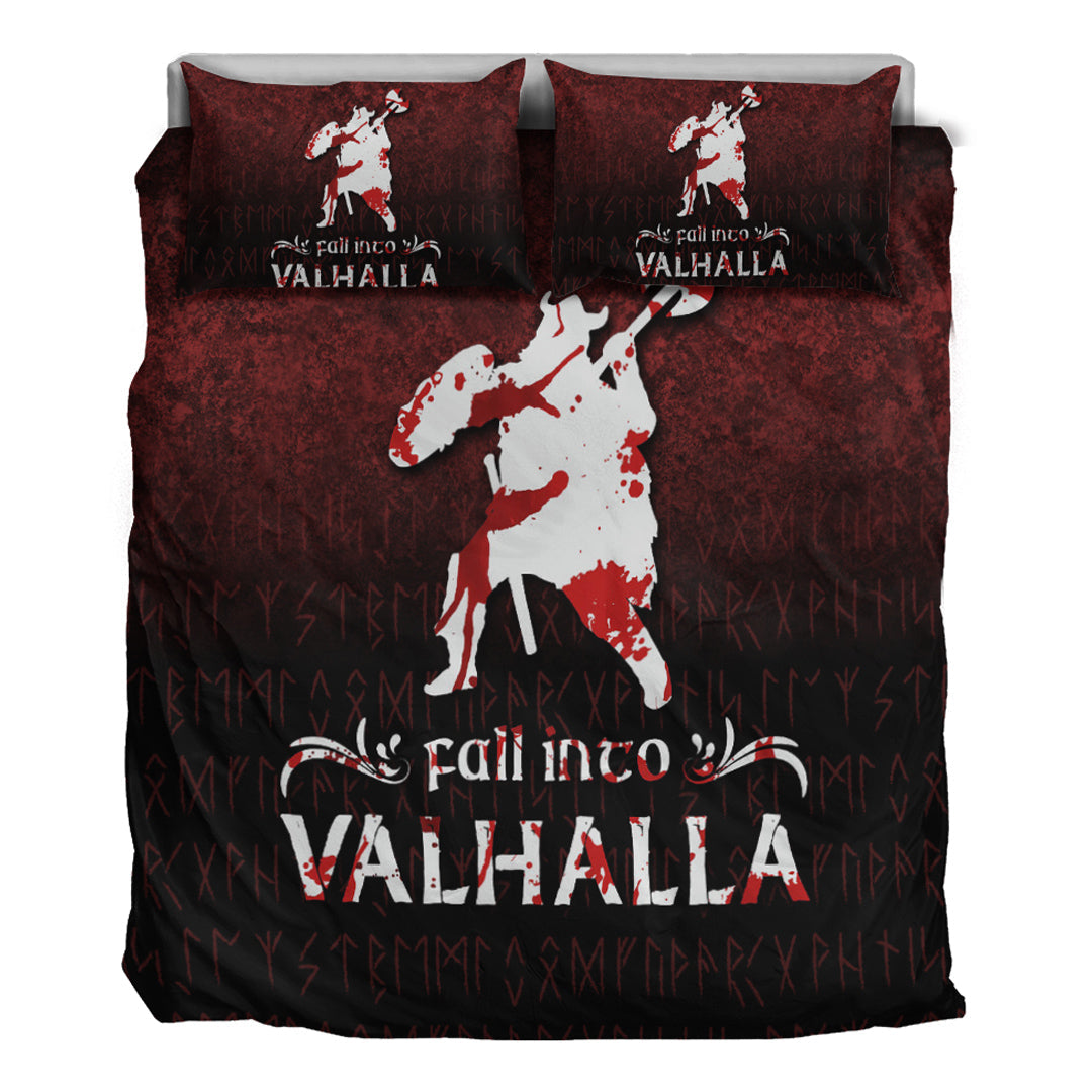 Viking Bedding Set Fall Into Valhalla