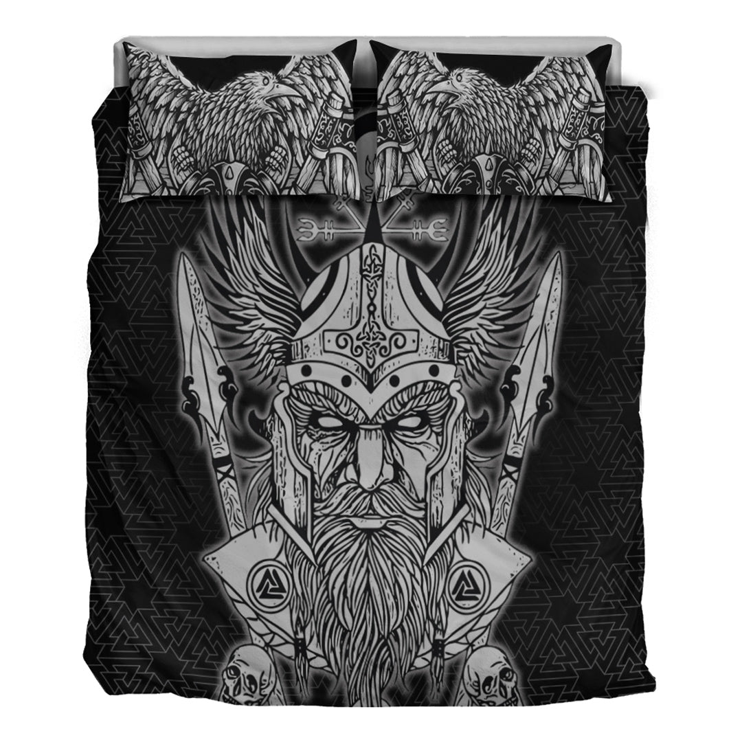 Viking Bedding Set Odin And Raven